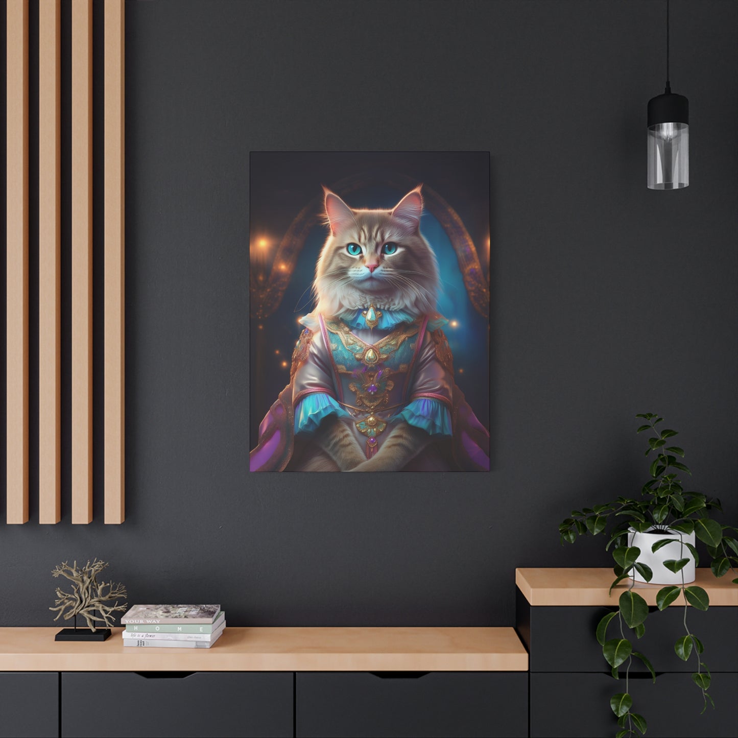 Meowgical Fairy Purrincess Canvas Art | Stretched Matte Wall Decor 001