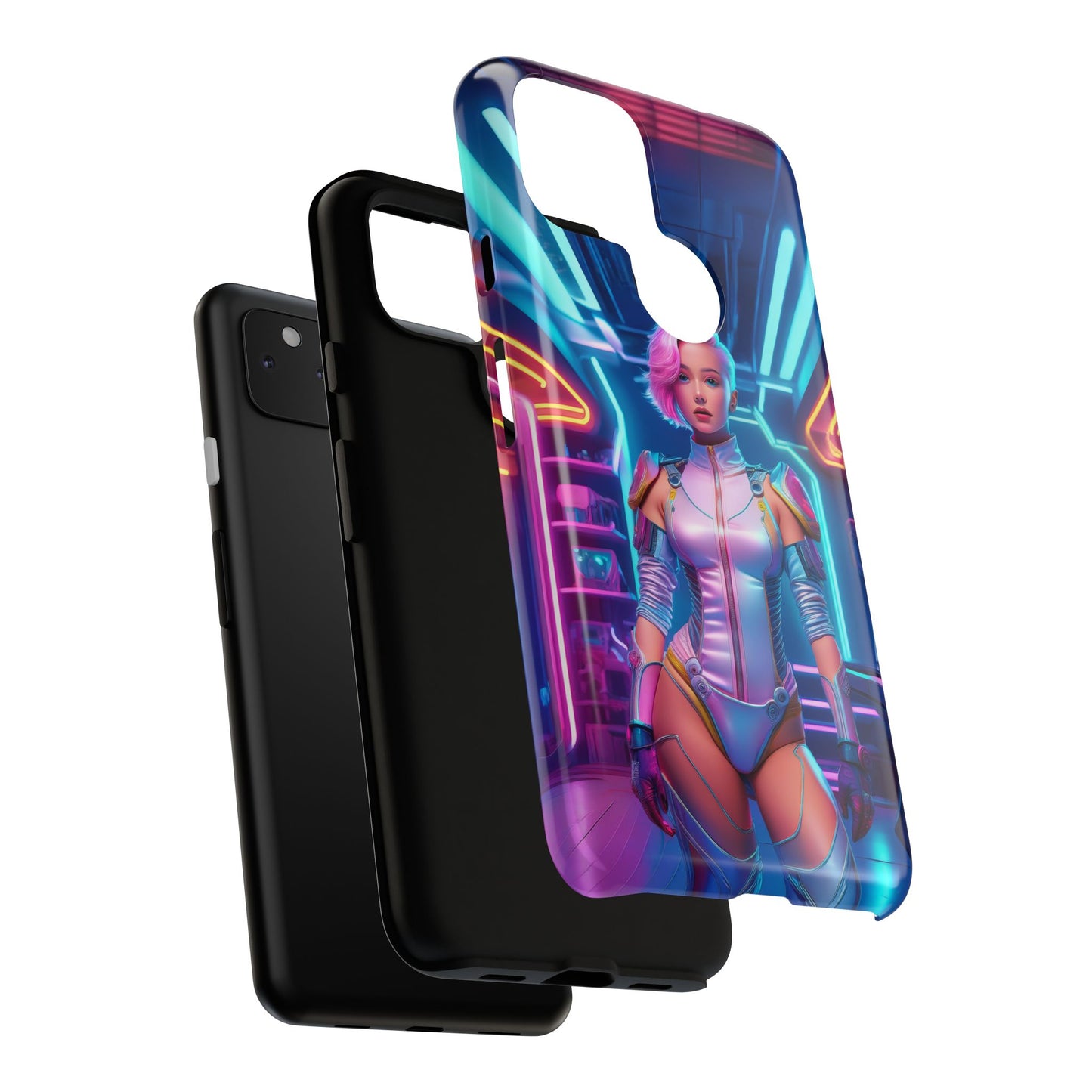 Futuristic Cyberpunk Female Cell Phone Case 002