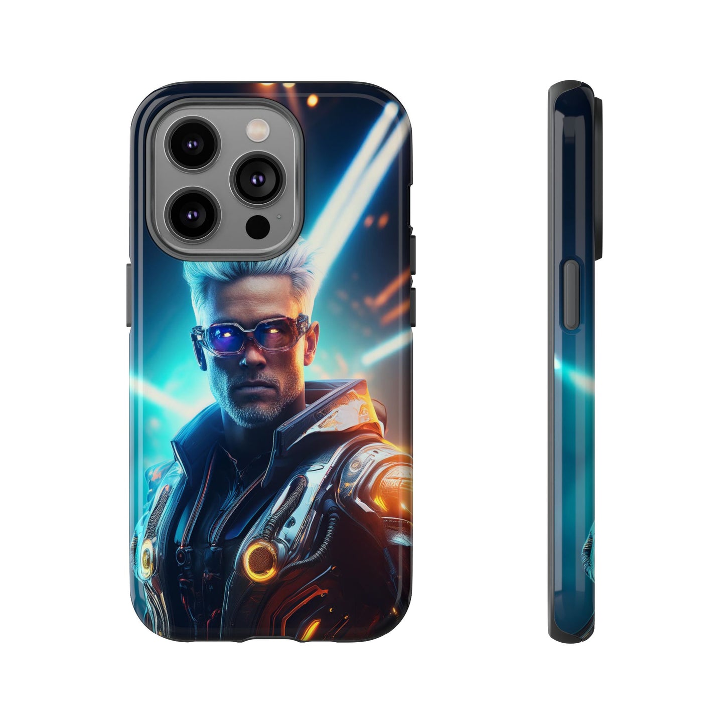 Futuristic Cyberpunk Male Cell Phone Case 013