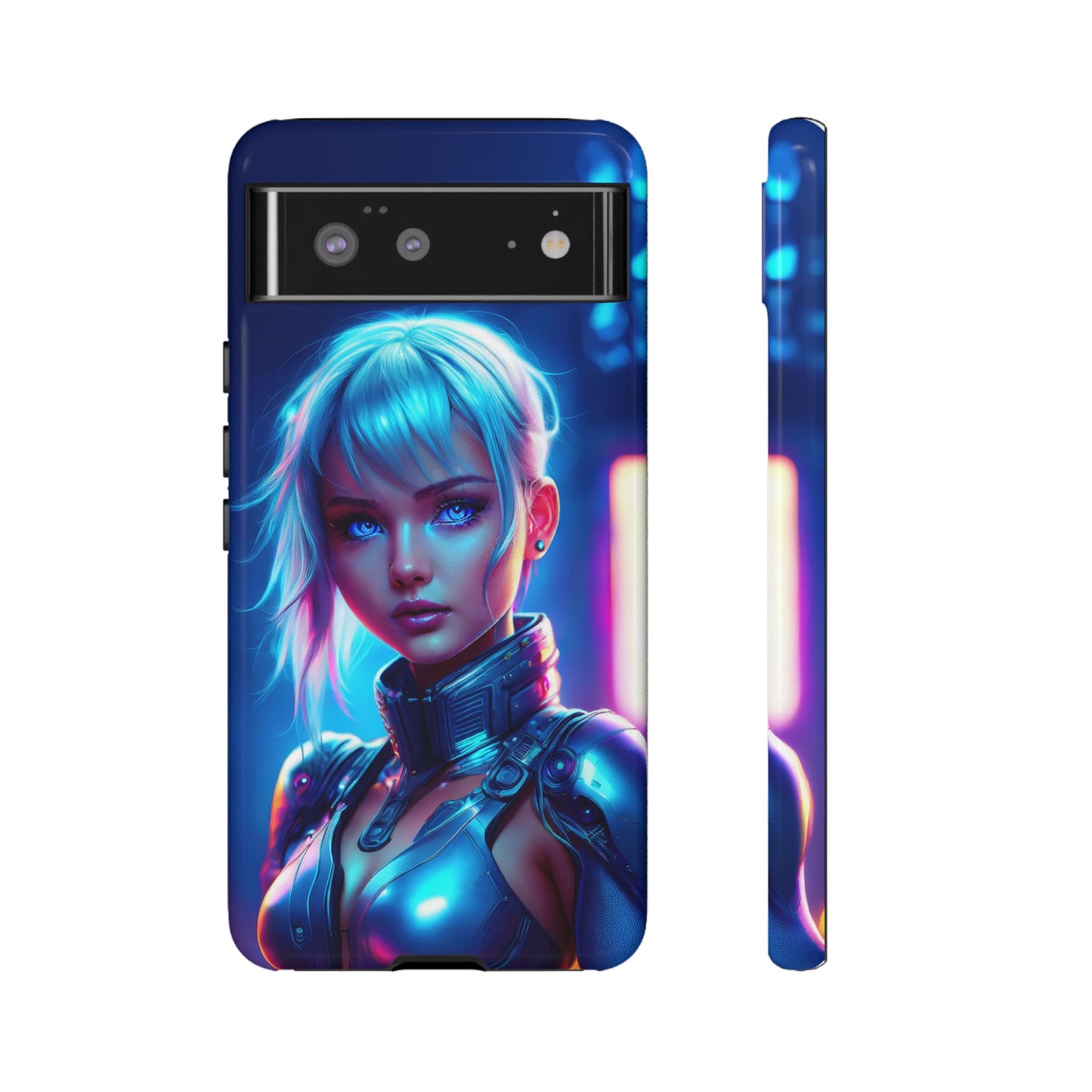 Futuristic Cyberpunk Female Cell Phone Case 013