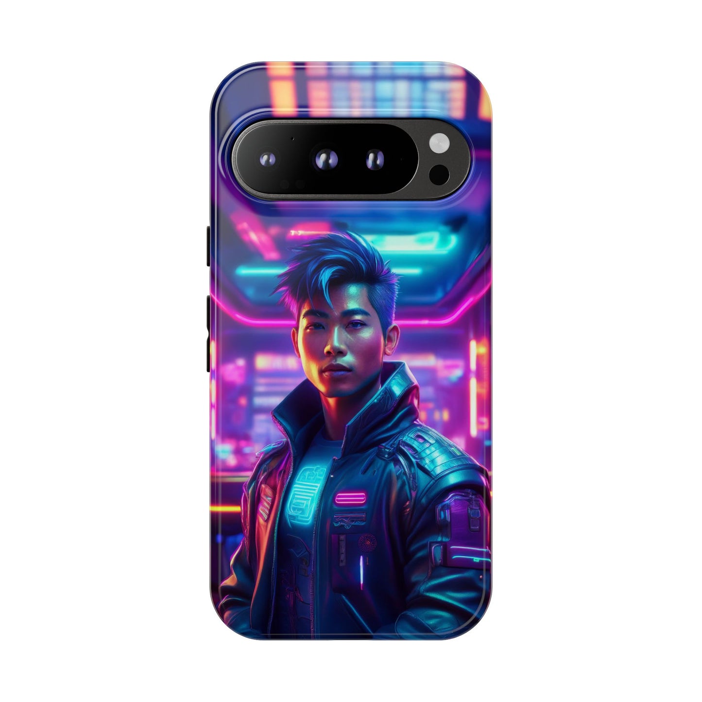 Futuristic Cyberpunk Male Cell Phone Case 012