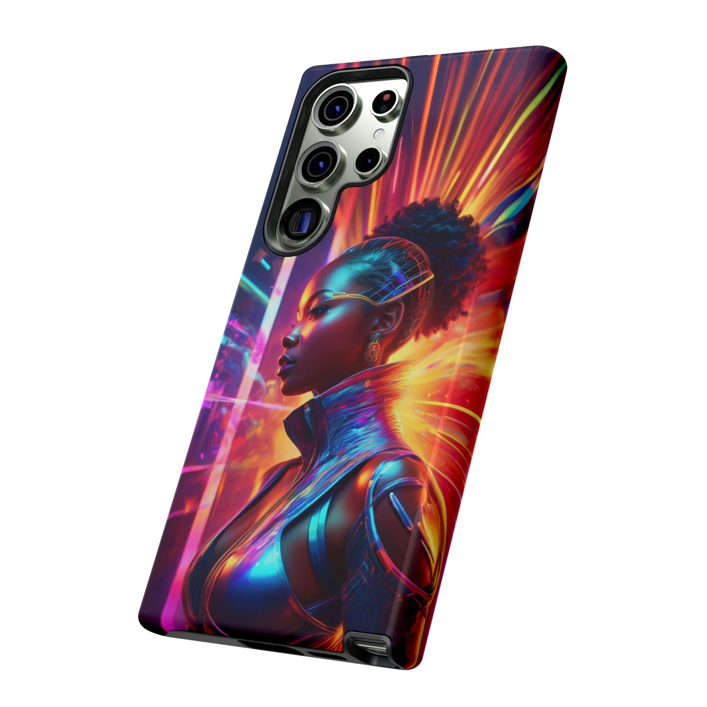 Futuristic Cyberpunk Female Cell Phone Case 001