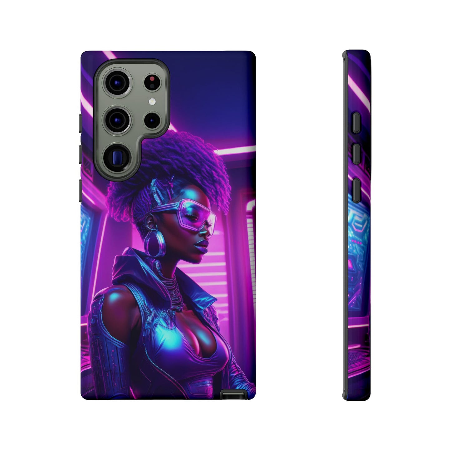 Futuristic Cyberpunk Female Cell Phone Case 004