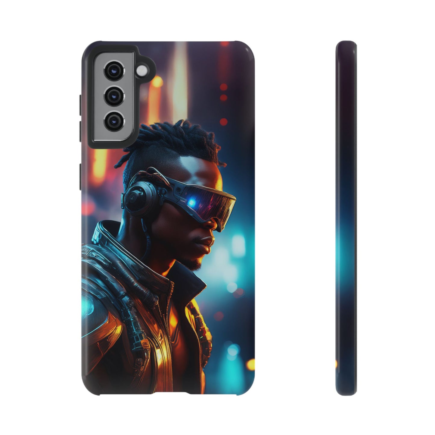 Futuristic Cyberpunk Male Cell Phone Case 016