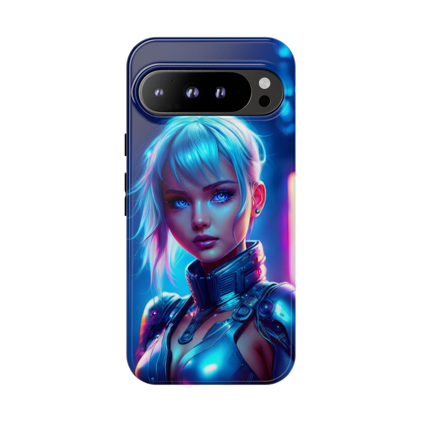 Futuristic Cyberpunk Female Cell Phone Case 013