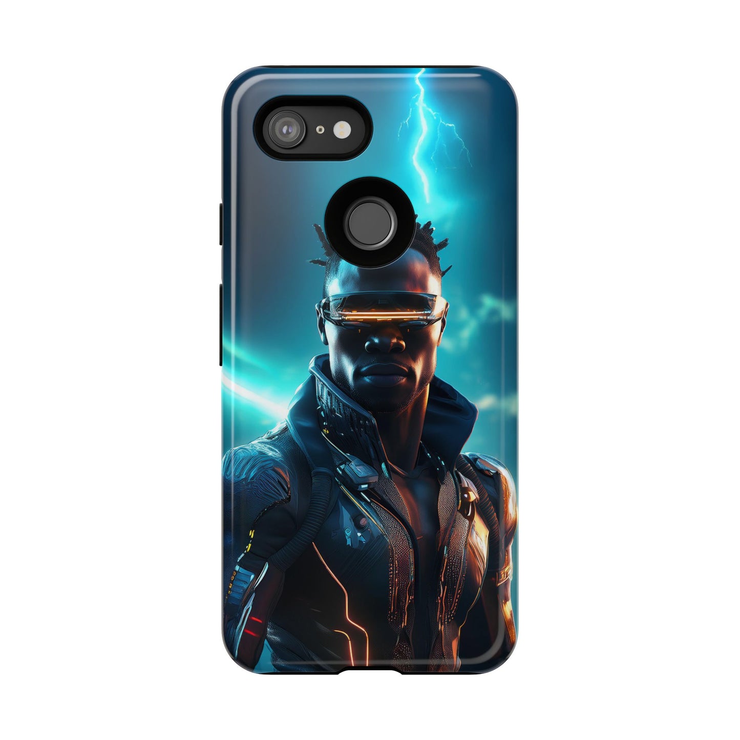 Futuristic Cyberpunk Male Cell Phone Case 014