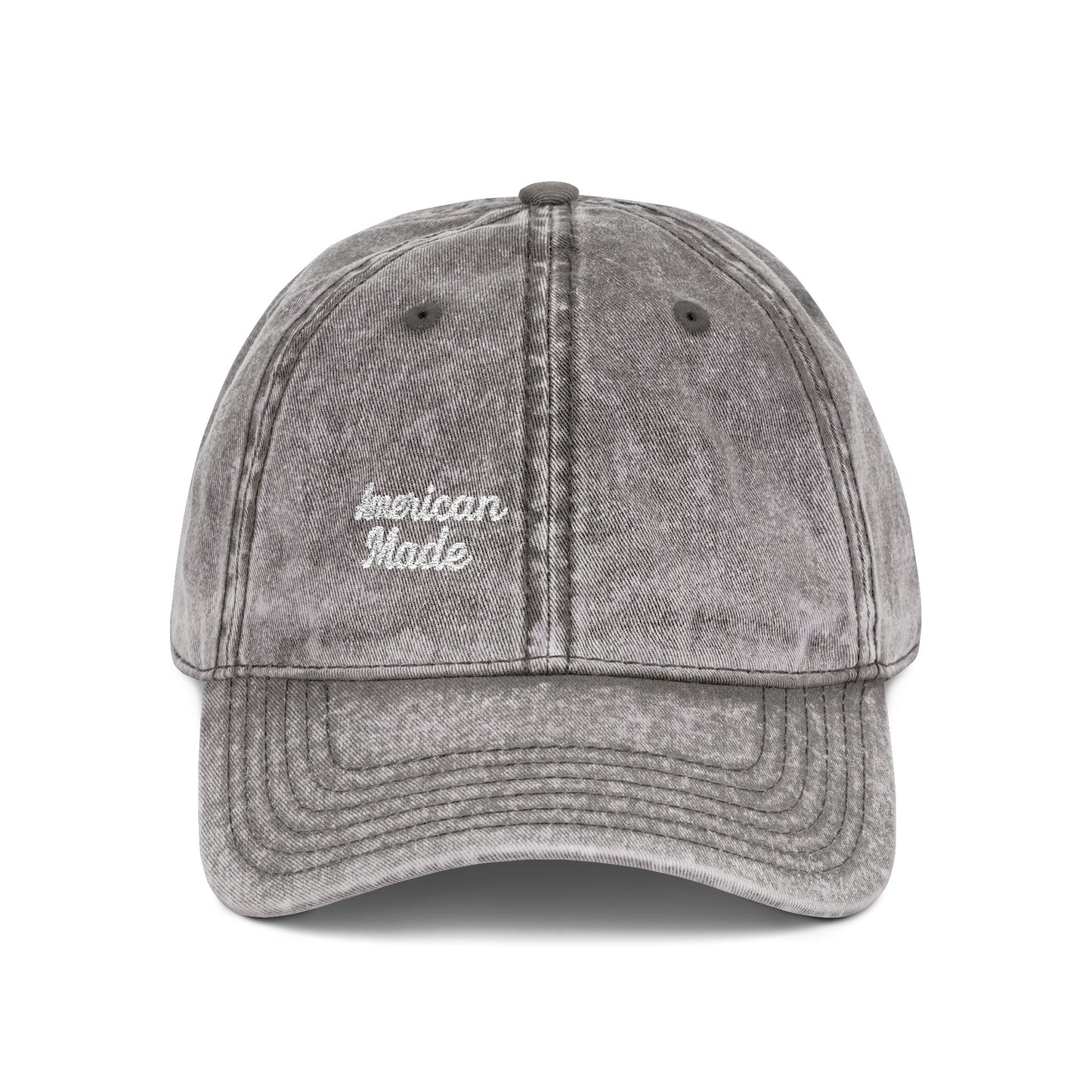 American Made Vintage Hat – Embroidered Patriotic Hat with Retro Script for USA Pride and Everyday Freedom