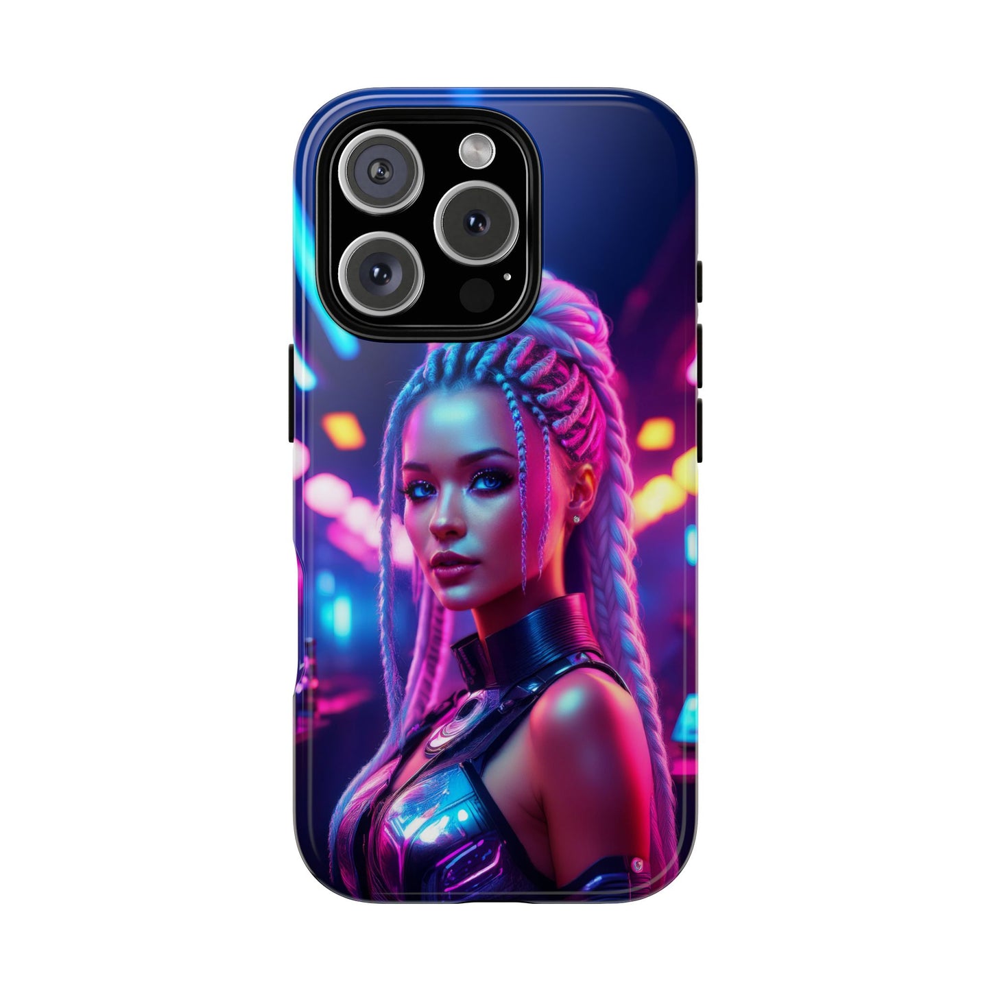 Futuristic Cyberpunk Female Cell Phone Case 007