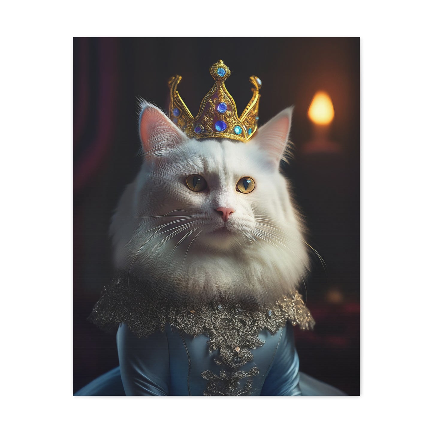 Her Royal Meowjesty Canvas Art | Stretched Matte Wall Decor 003