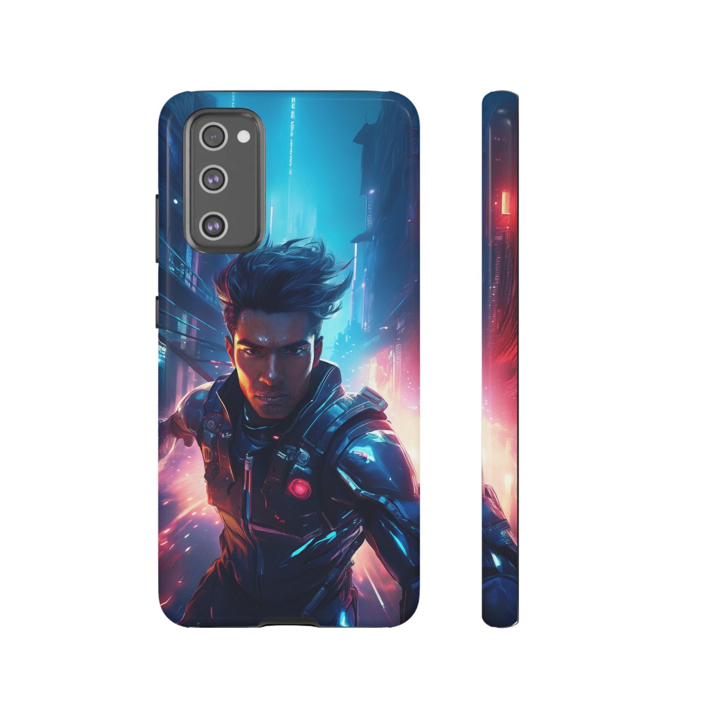 Futuristic Cyberpunk Male Cell Phone Case 017