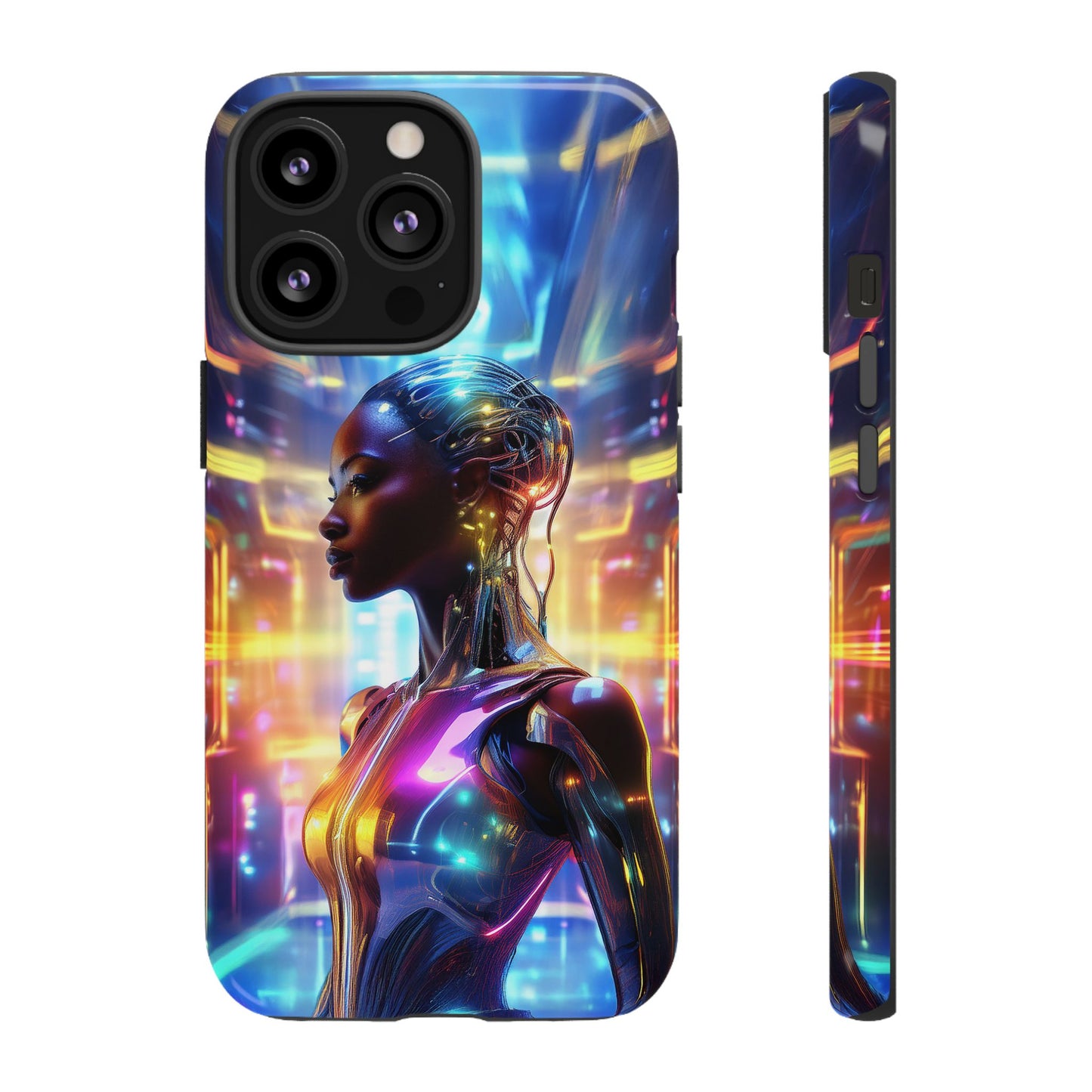 Futuristic Human Android Hybrid Cell Phone Case 011