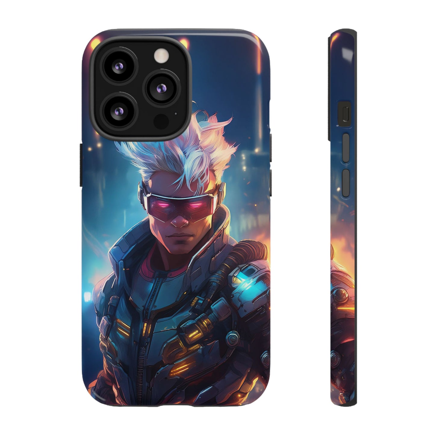 Futuristic Cyberpunk Male Cell Phone Case 018