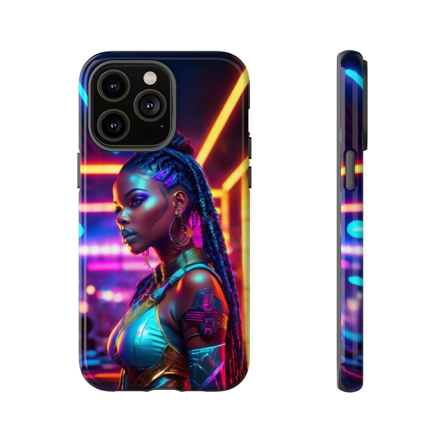 Futuristic Cyberpunk Female Cell Phone Case 006