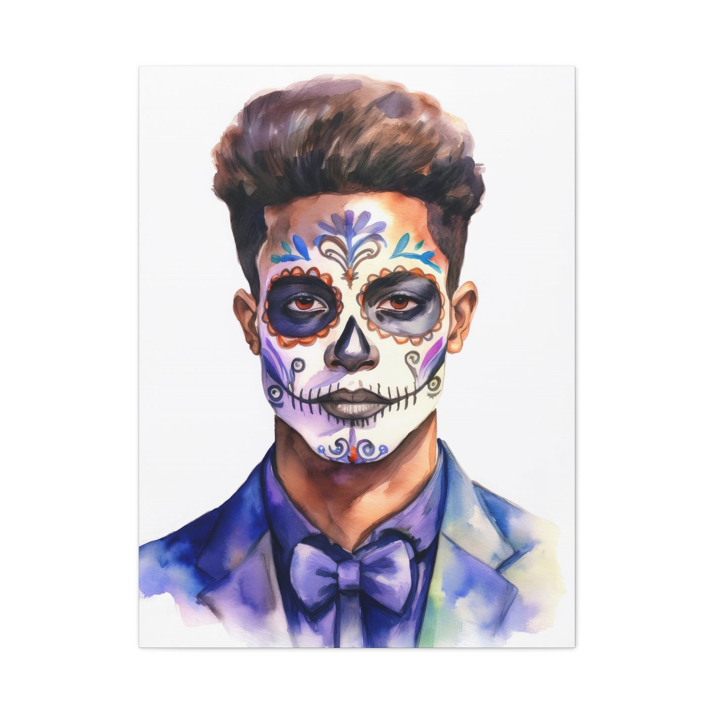 Dia de los Muertos Canvas Art | Day of the Dead - Stretched Matte Wall Decor 013