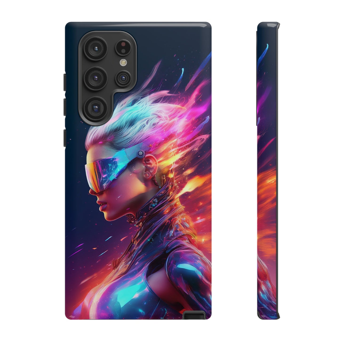 Futuristic Cyberpunk Female Cell Phone Case 025