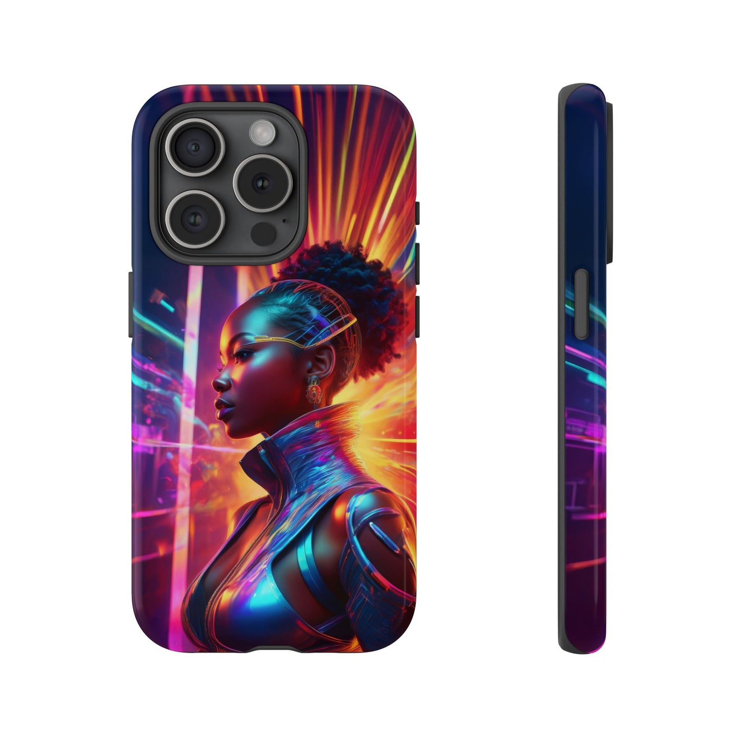 Futuristic Cyberpunk Female Cell Phone Case 001