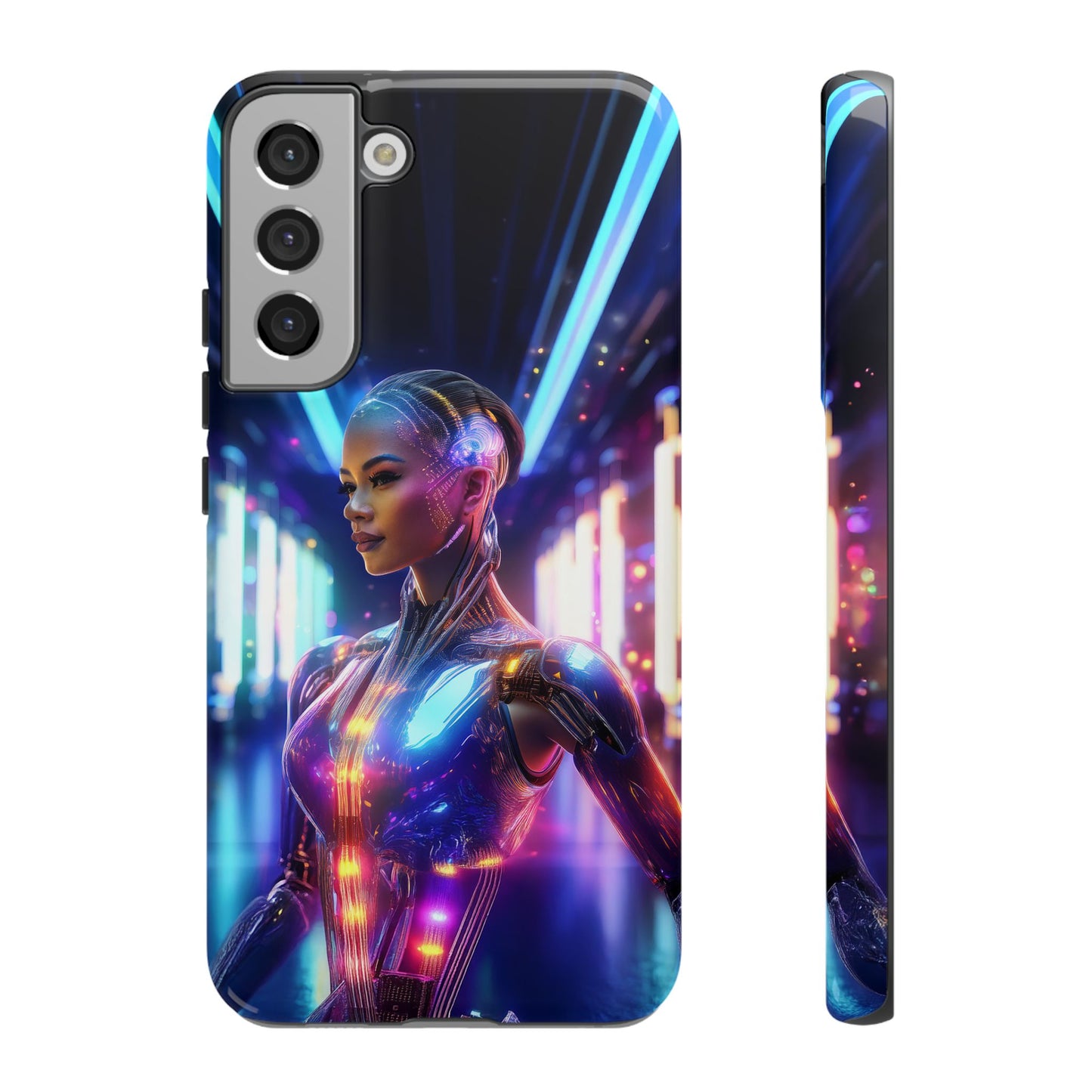 Futuristic Human Android Hybrid Cell Phone Case 010