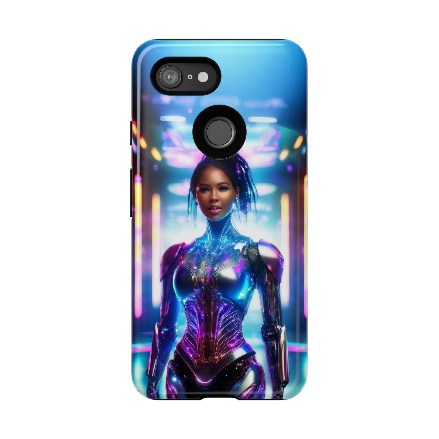 Futuristic Human Android Hybrid Cell Phone Case 009