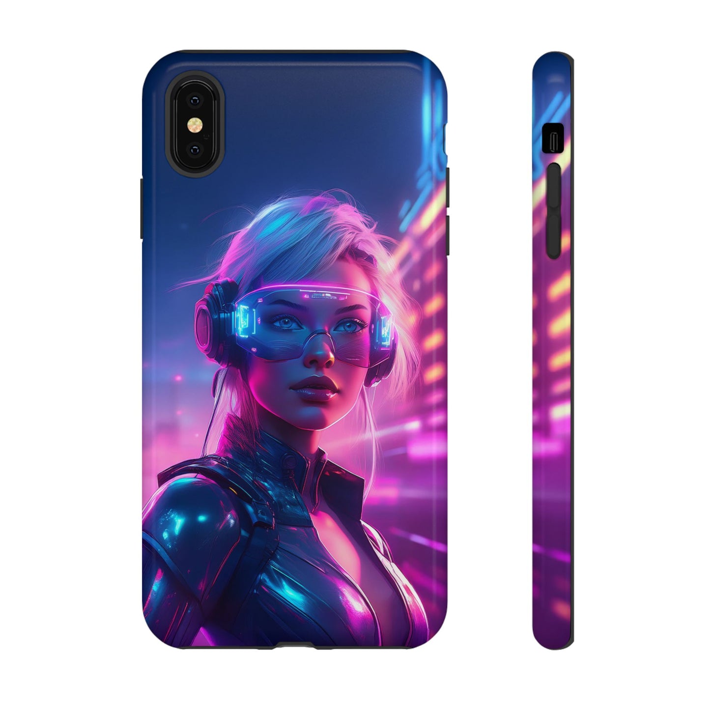 Futuristic Cyberpunk Female Cell Phone Case 029