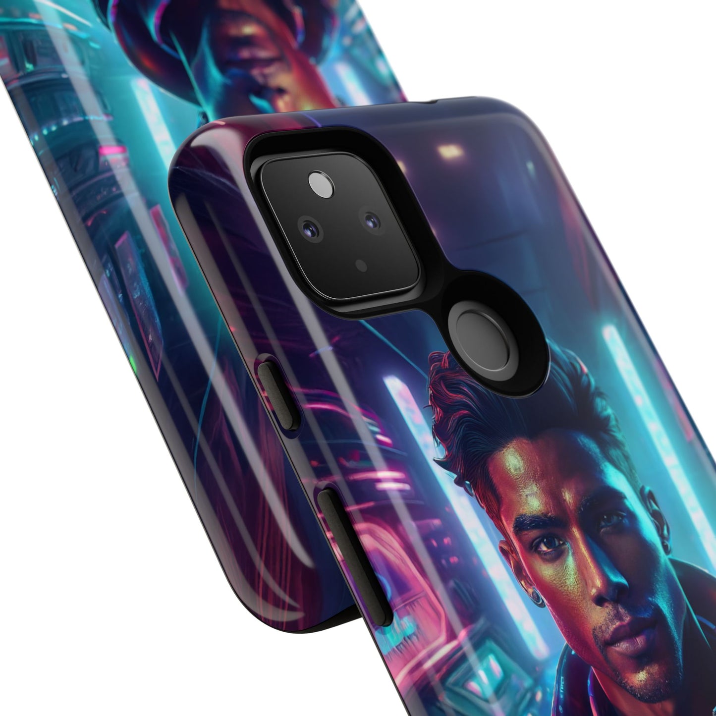 Futuristic Cyberpunk Male Cell Phone Case 007