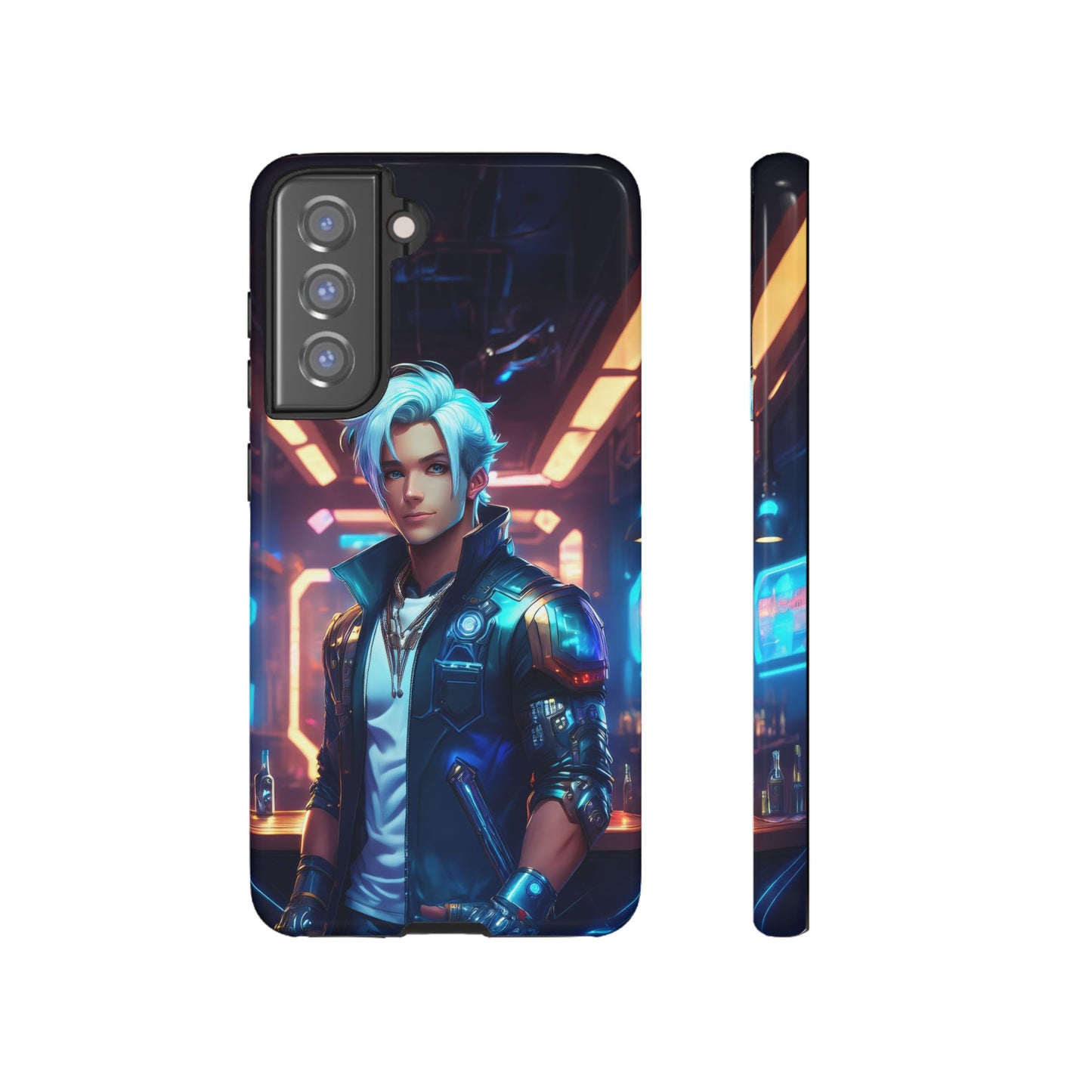 Futuristic Cyberpunk Male Cell Phone Case 009