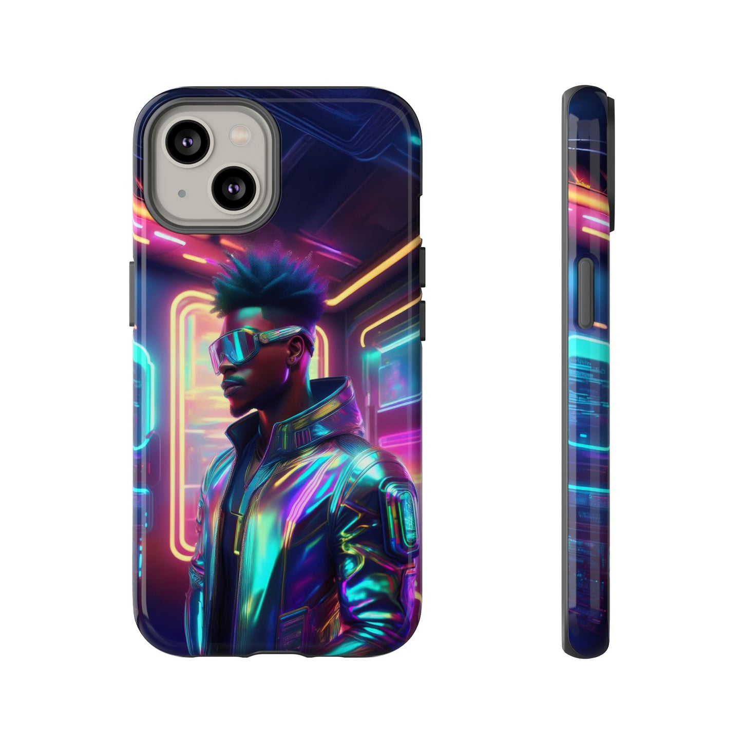 Futuristic Cyberpunk Male Cell Phone Case 004