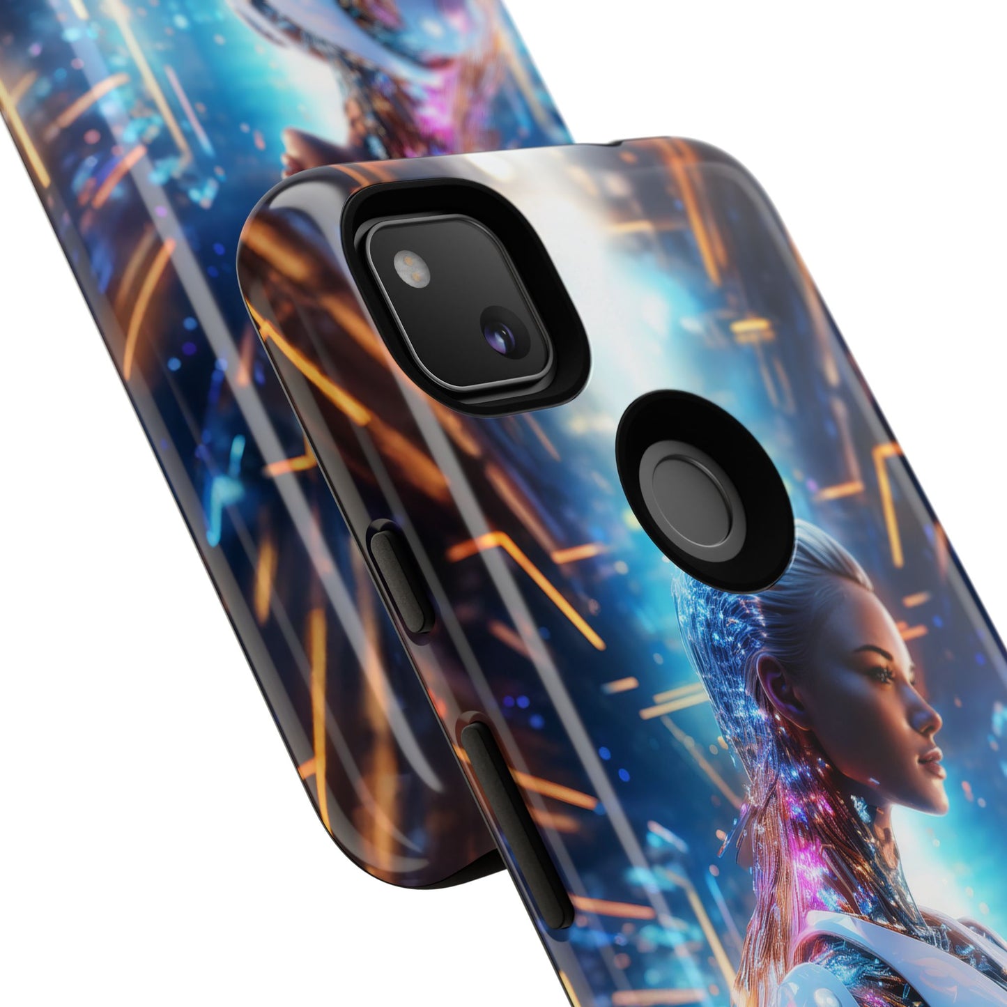 Futuristic Human Android Hybrid Cell Phone Case 008