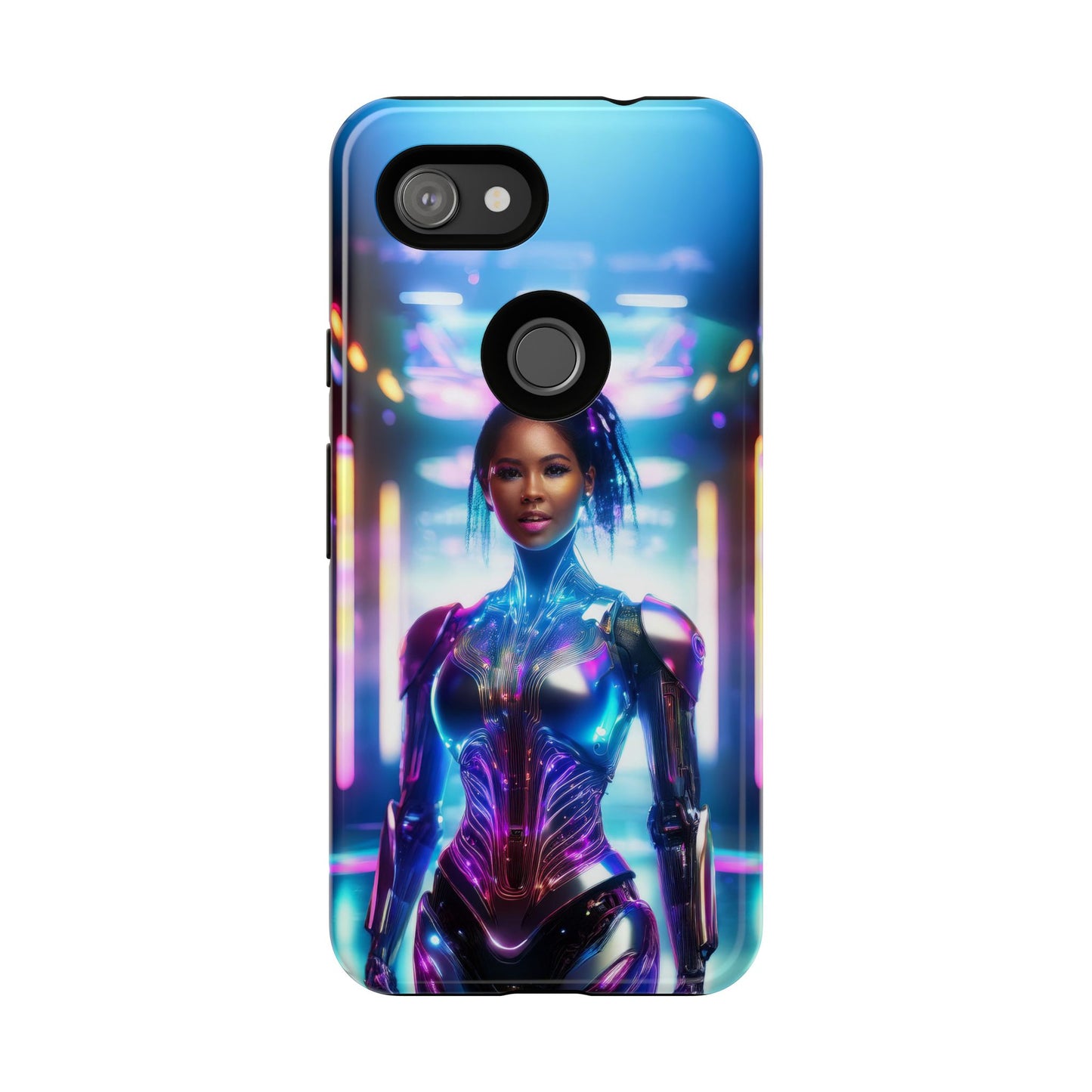 Futuristic Human Android Hybrid Cell Phone Case 009