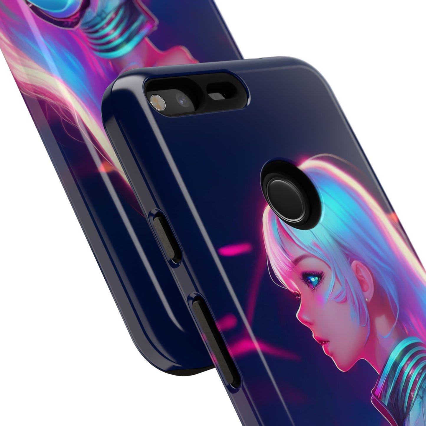 Futuristic Cyberpunk Female Cell Phone Case 009