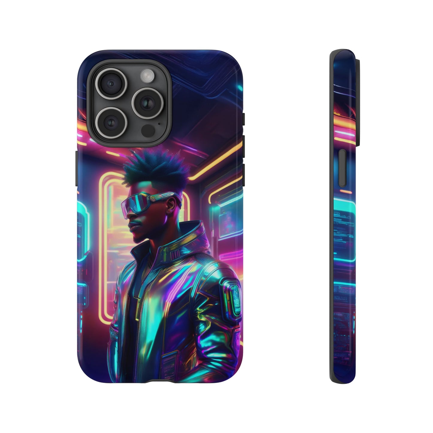 Futuristic Cyberpunk Male Cell Phone Case 004