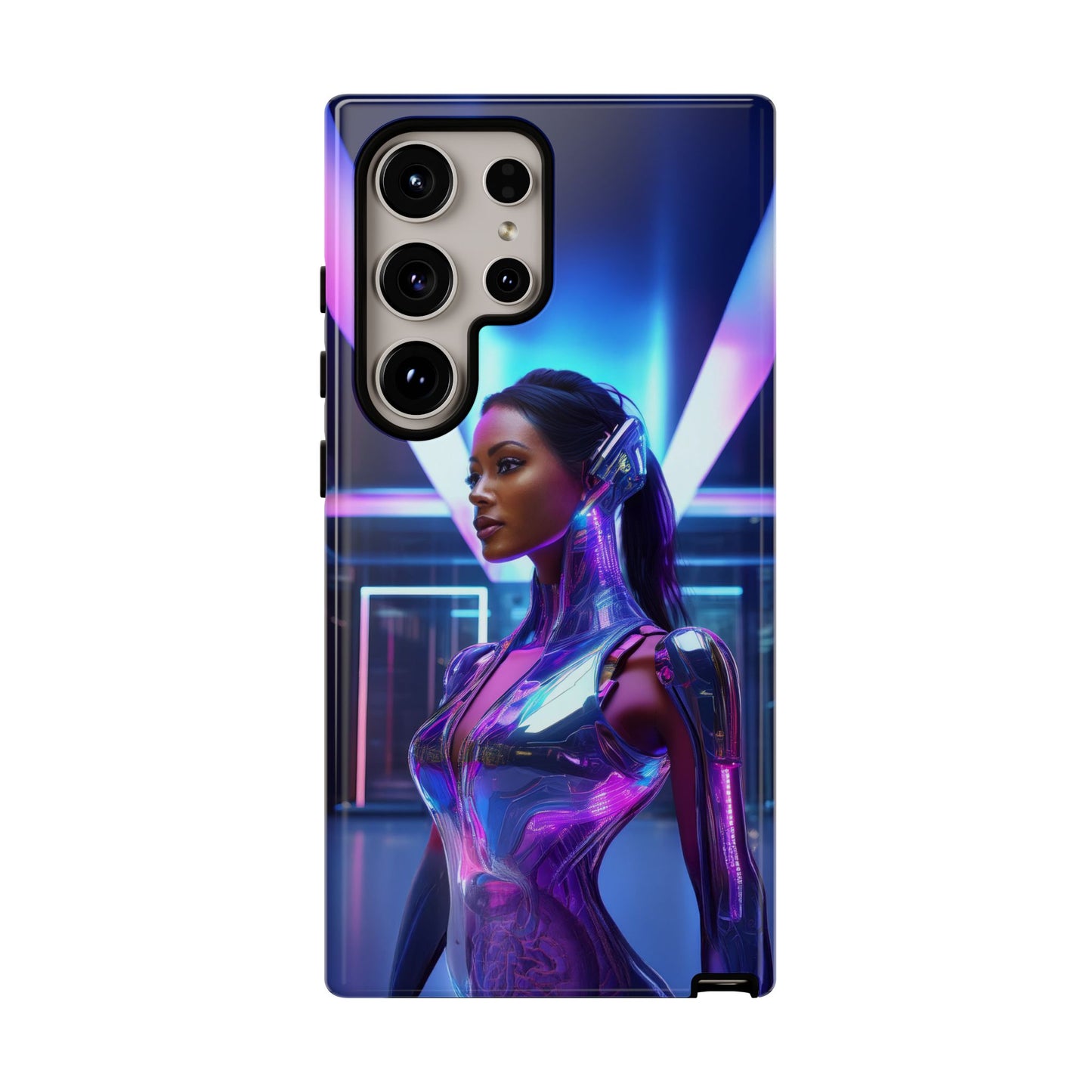 Futuristic Human Android Hybrid Cell Phone Case 017