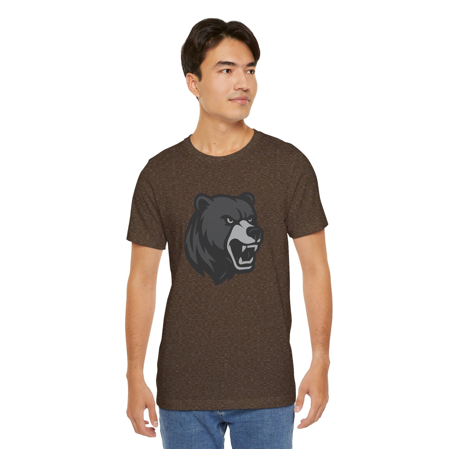 Ferocious Bear Head Graphic Tee Dark Theme – Bold Vector Design for Strong Personalities