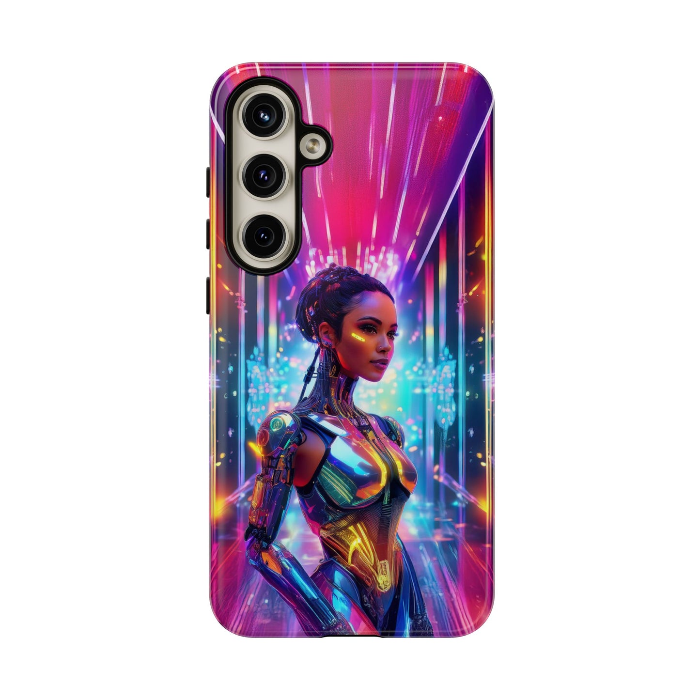 Futuristic Human Android Hybrid Cell Phone Case 006