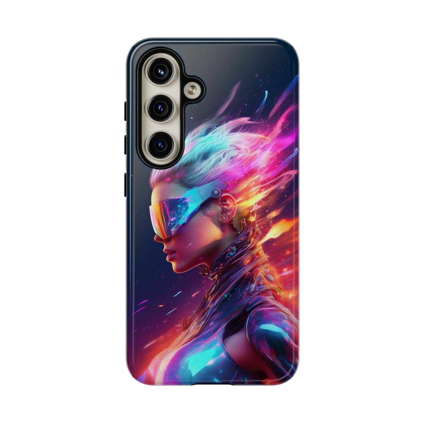 Futuristic Cyberpunk Female Cell Phone Case 025