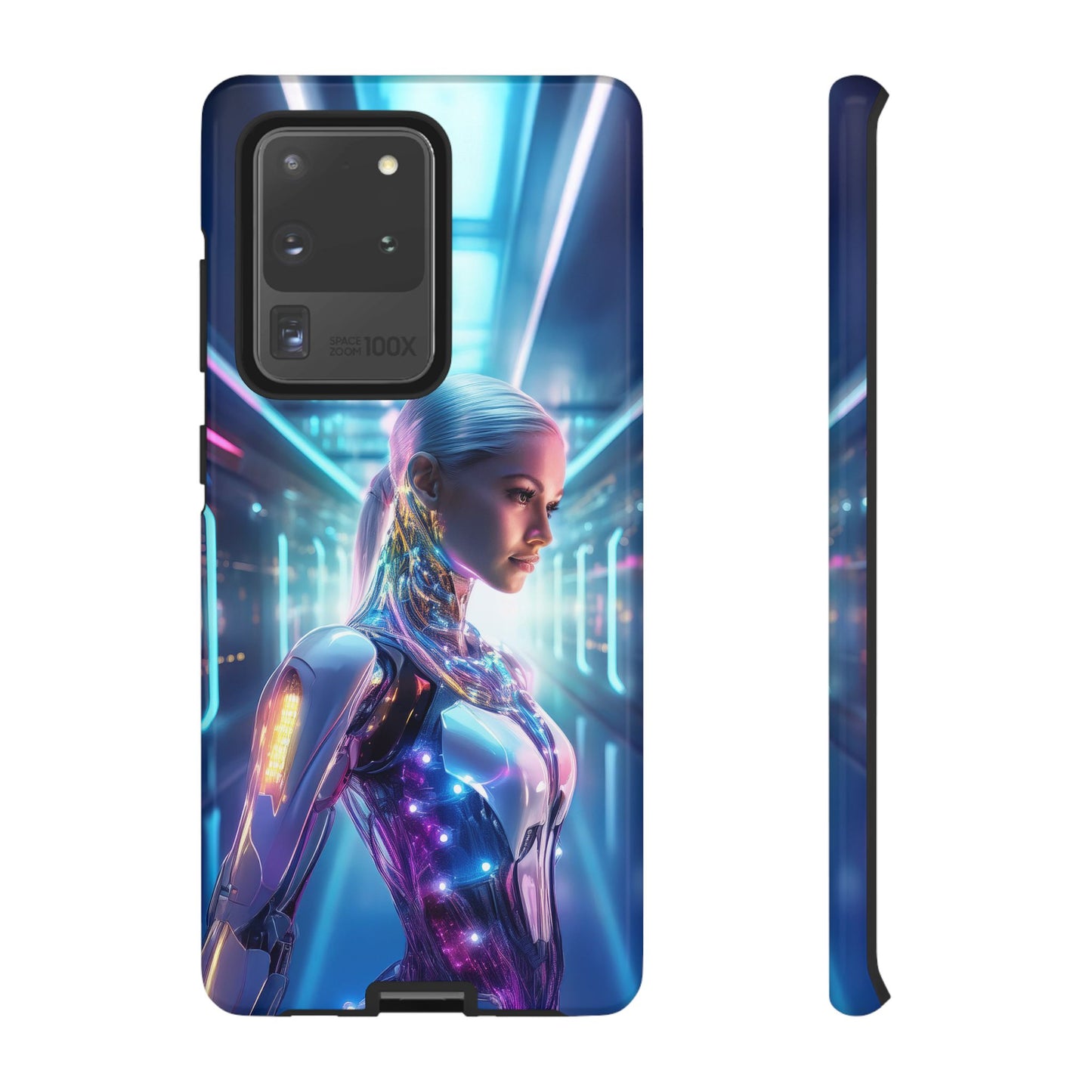 Futuristic Human Android Hybrid Cell Phone Case 015