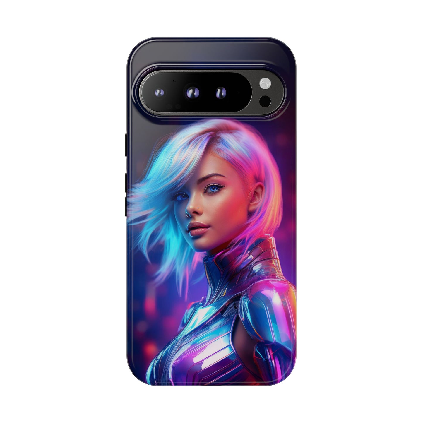 Futuristic Cyberpunk Female Cell Phone Case 028