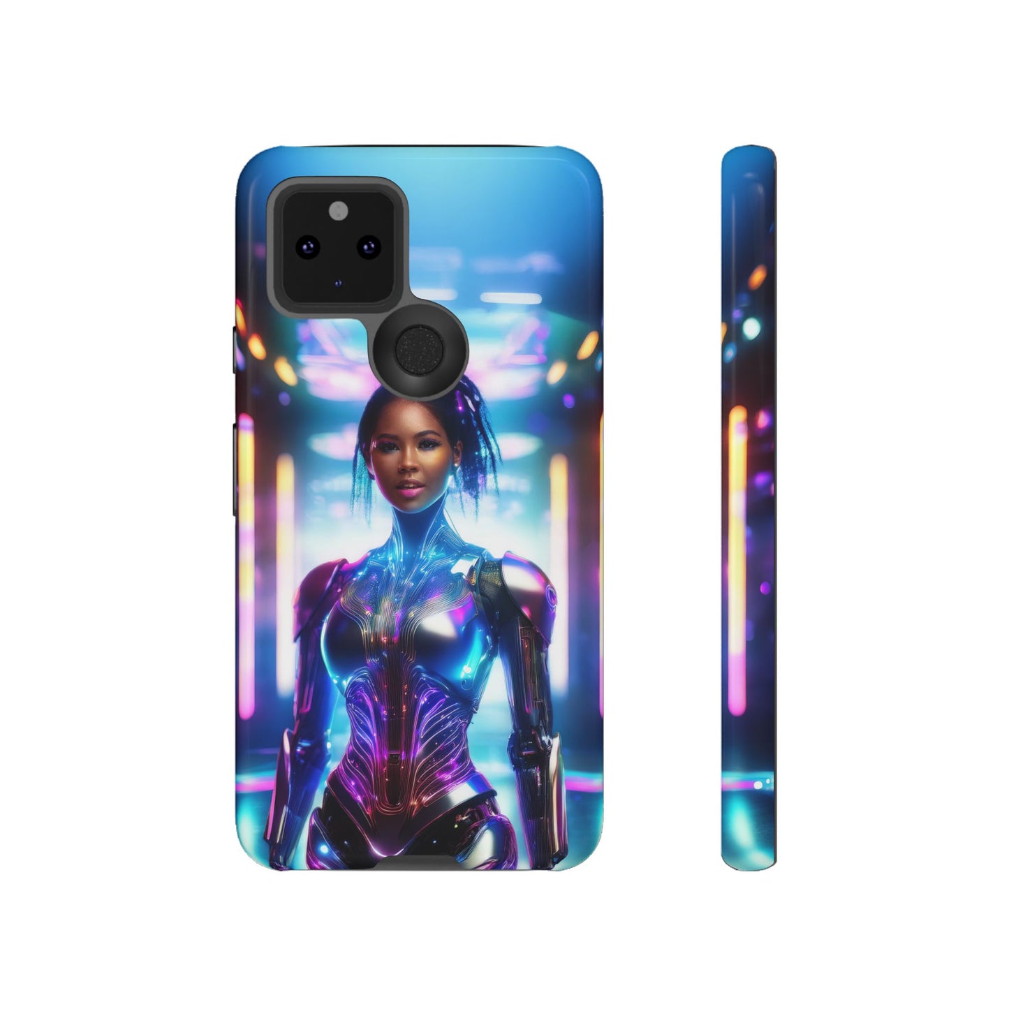 Futuristic Human Android Hybrid Cell Phone Case 009