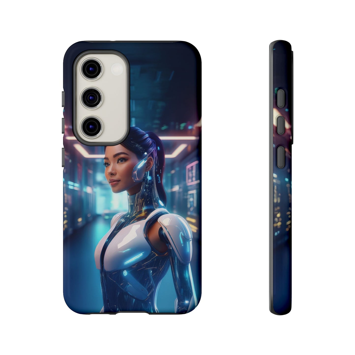 Futuristic Human Android Hybrid Cell Phone Case 005