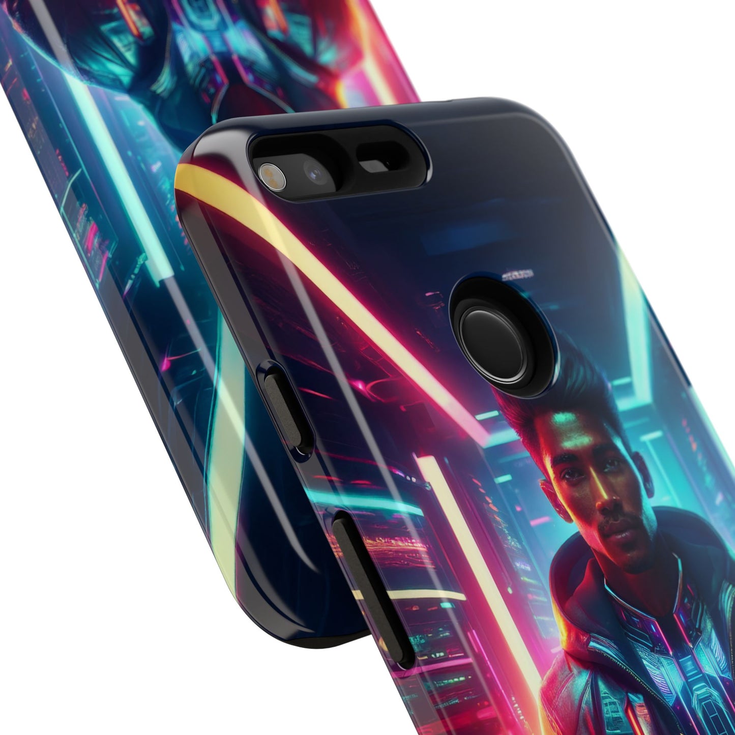 Futuristic Cyberpunk Male Cell Phone Case 001