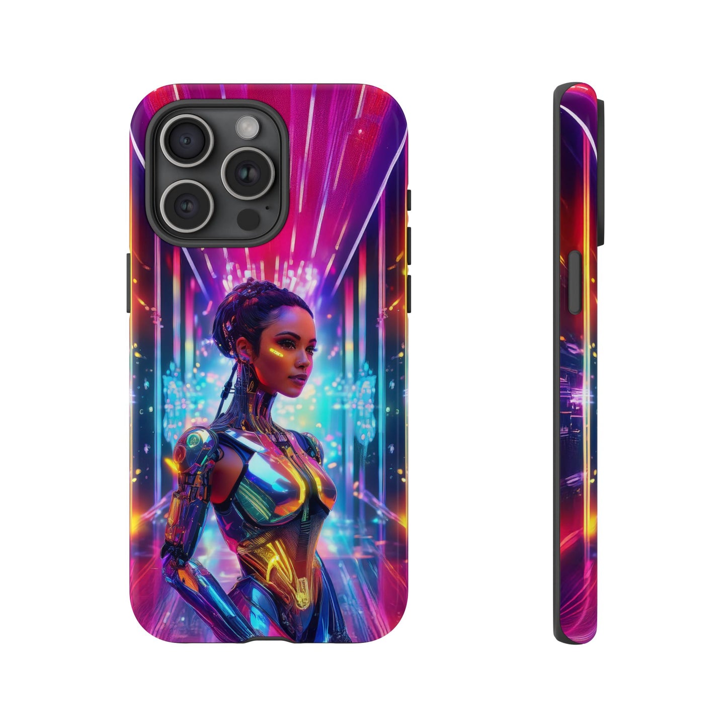 Futuristic Human Android Hybrid Cell Phone Case 006