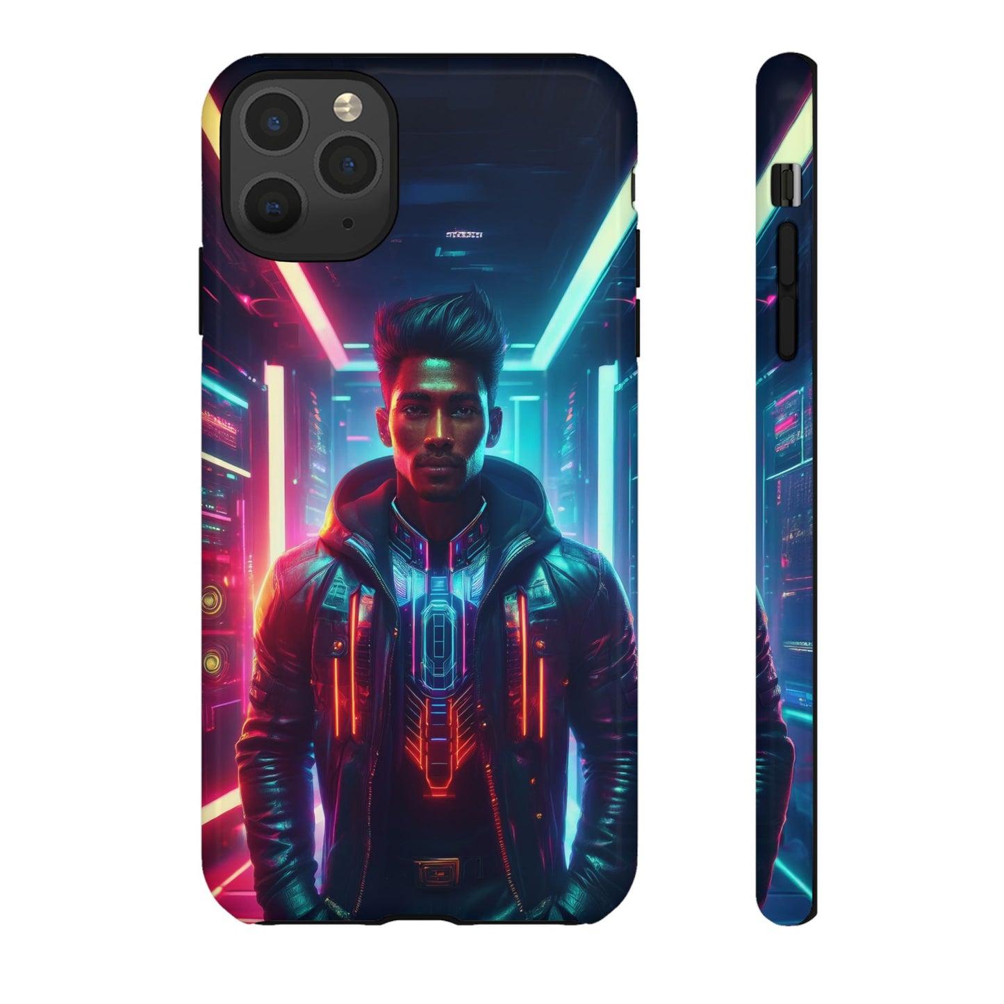 Futuristic Cyberpunk Male Cell Phone Case 001