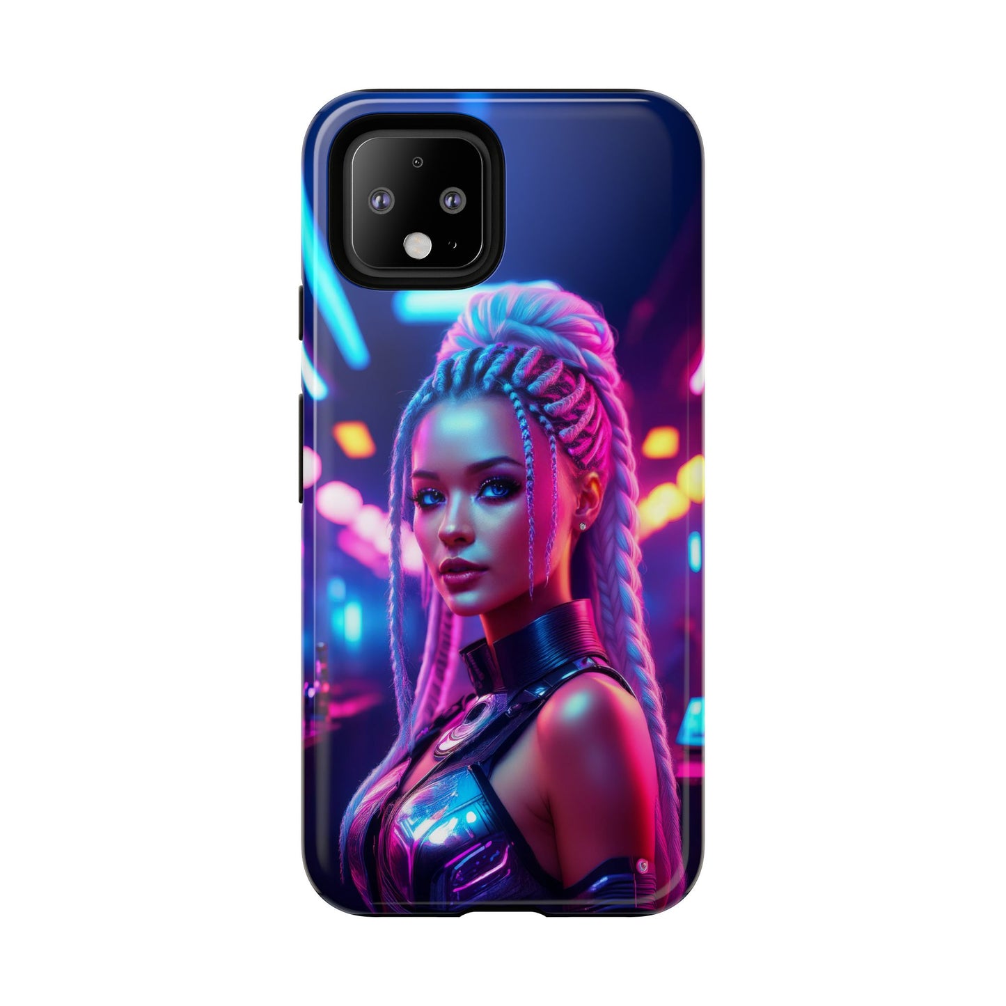 Futuristic Cyberpunk Female Cell Phone Case 007