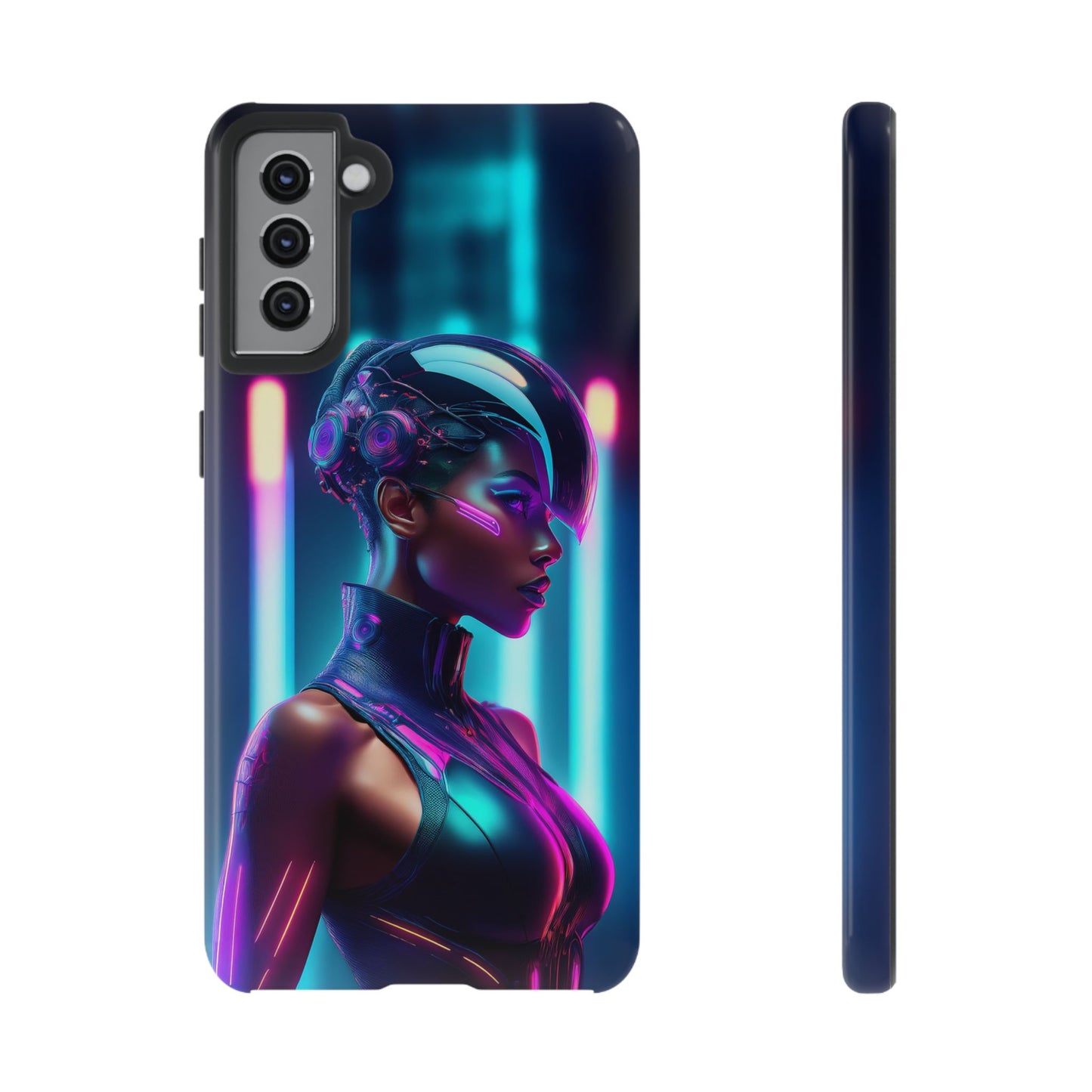 Futuristic Cyberpunk Female Cell Phone Case 021