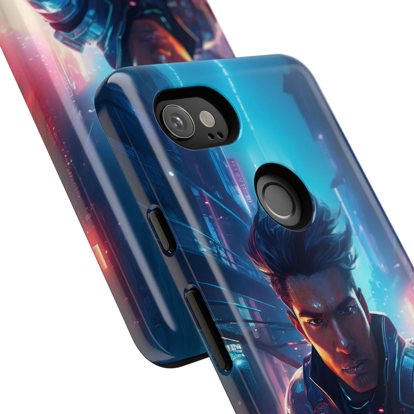 Futuristic Cyberpunk Male Cell Phone Case 017