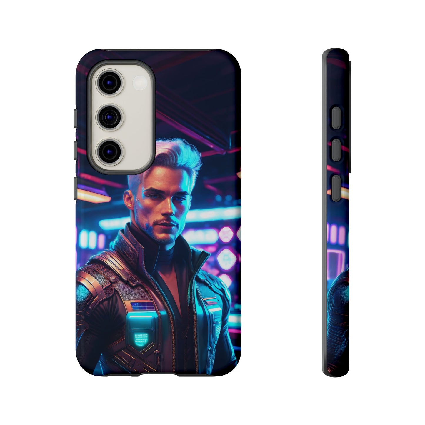 Futuristic Cyberpunk Male Cell Phone Case 008