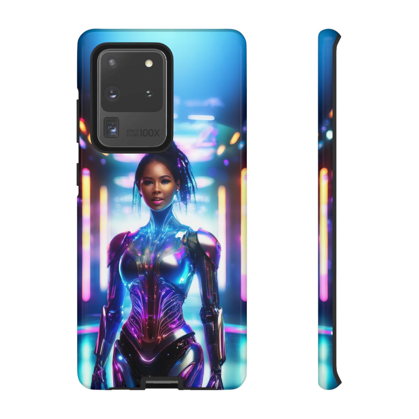 Futuristic Human Android Hybrid Cell Phone Case 009