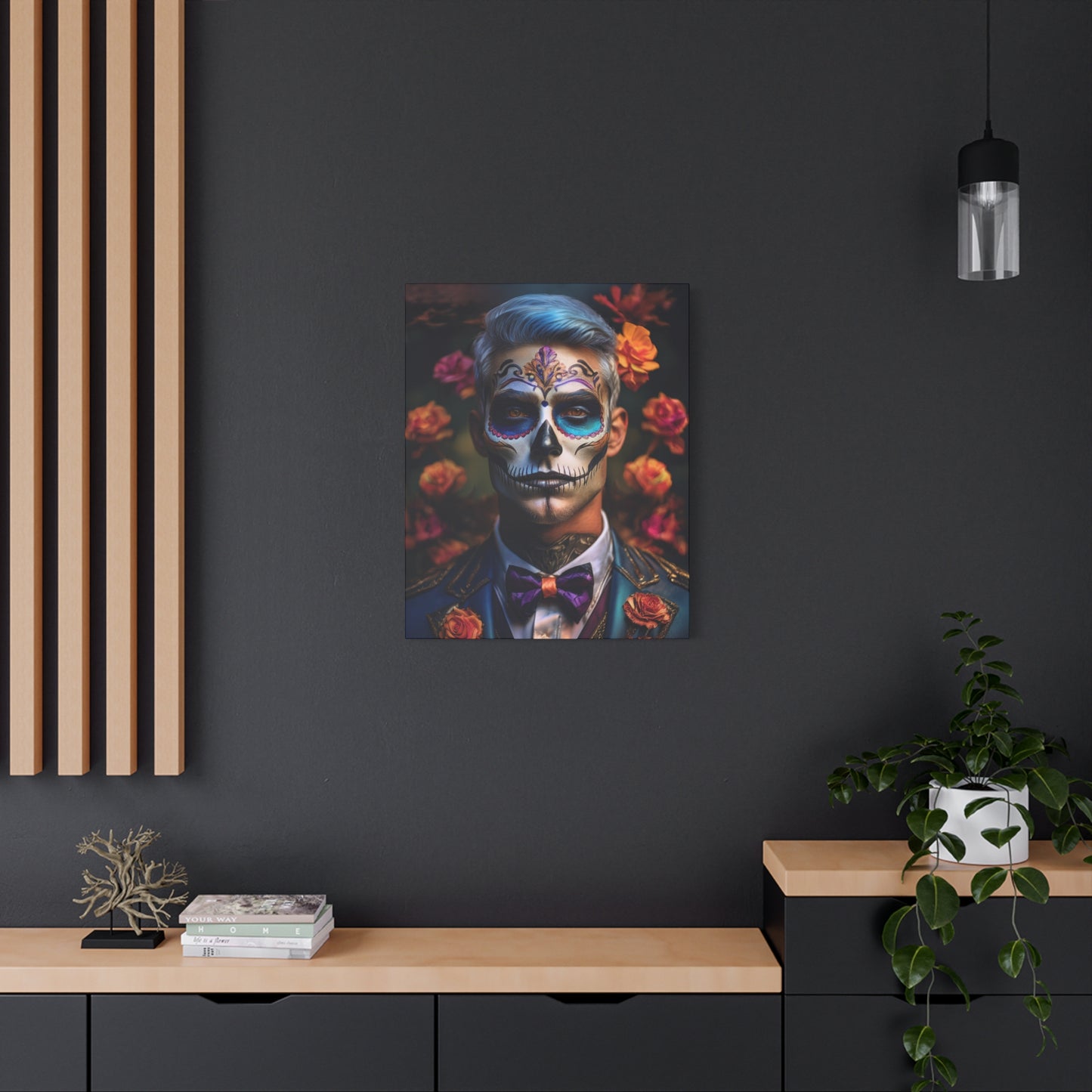 Dia de los Muertos Canvas Art | Day of the Dead - Stretched Matte Wall Decor 001