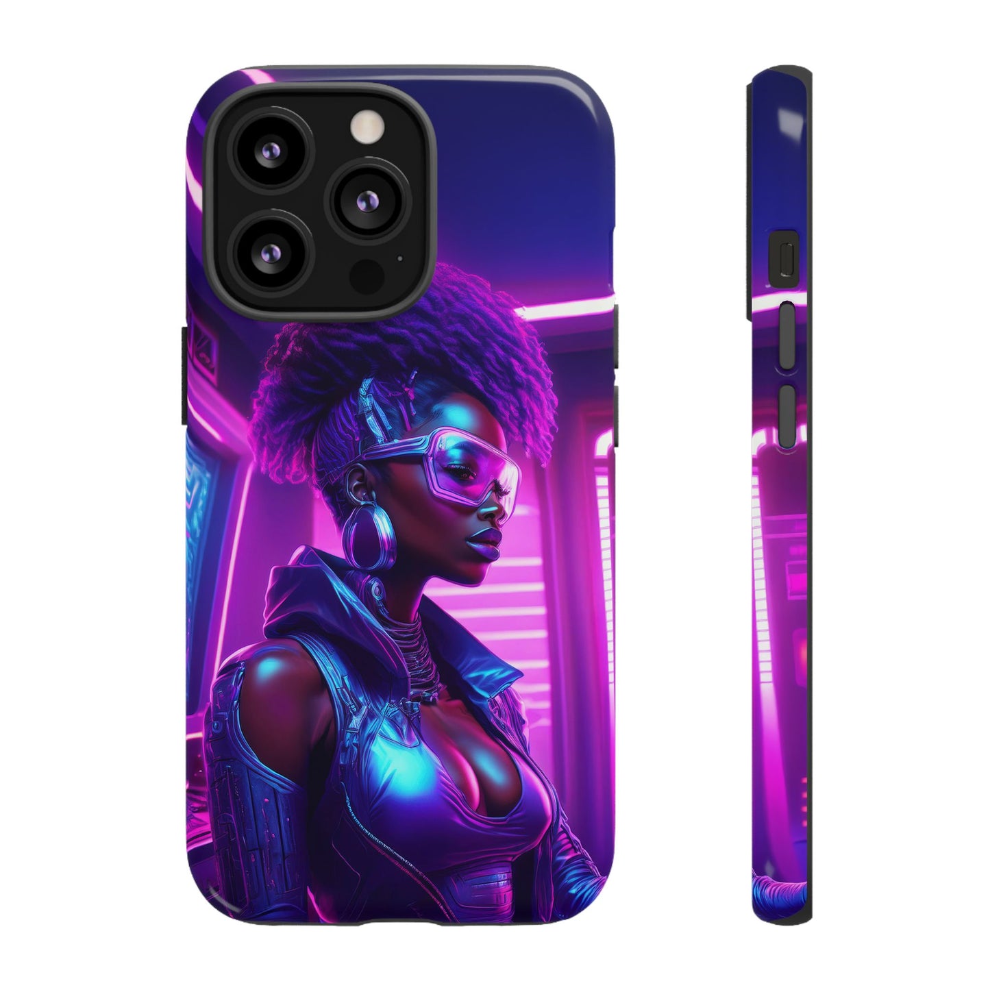 Futuristic Cyberpunk Female Cell Phone Case 004