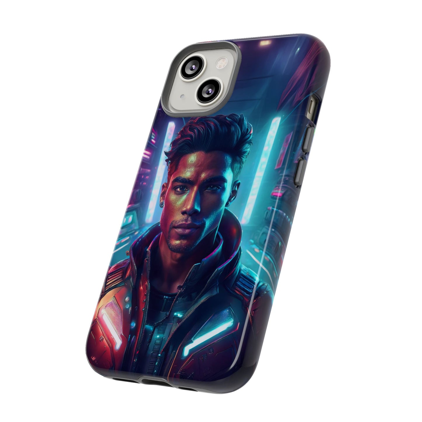 Futuristic Cyberpunk Male Cell Phone Case 007