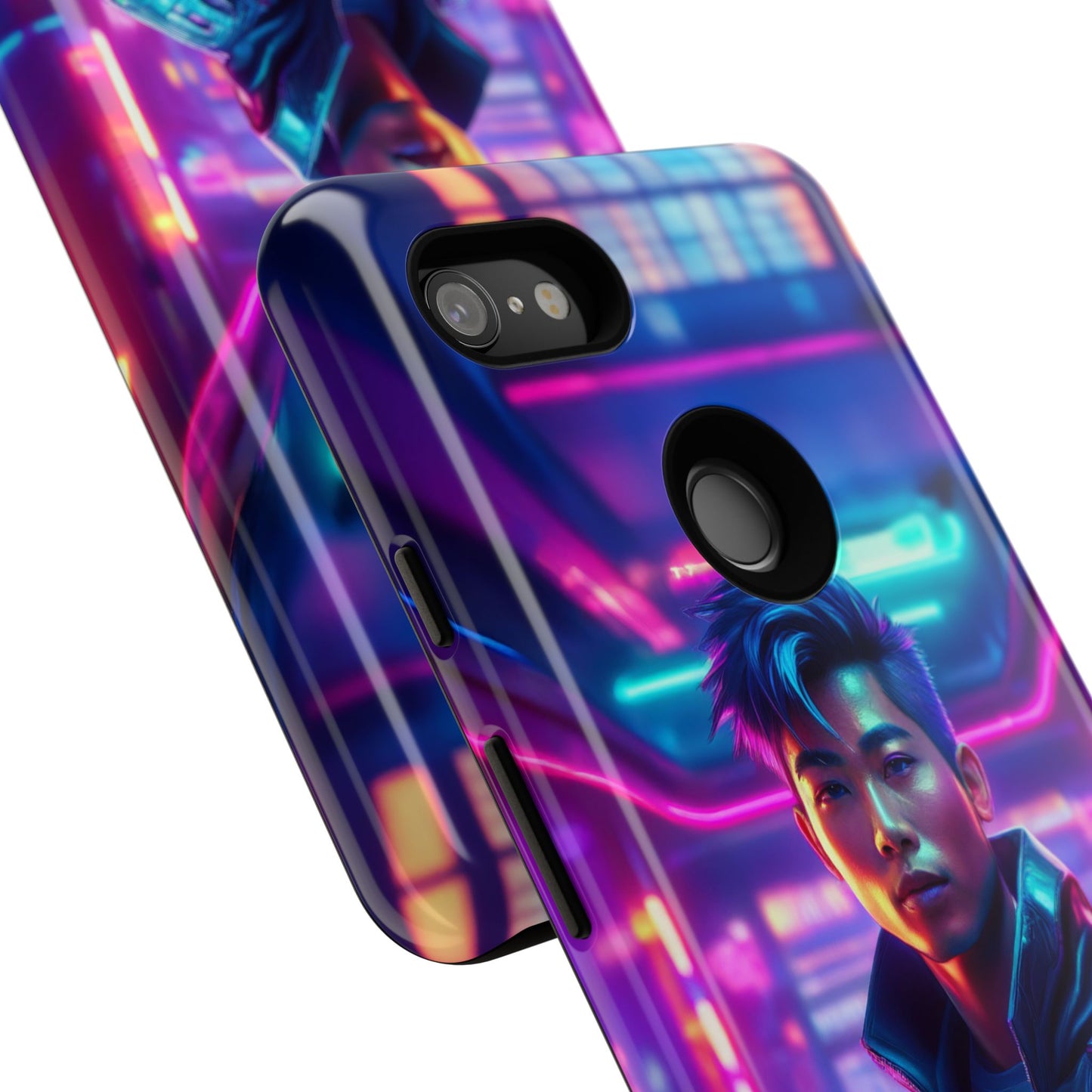 Futuristic Cyberpunk Male Cell Phone Case 012